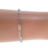 Bracelet Chaine AG 925 argenté et Cordon Coloré - LEYNAT –