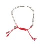 Bracelet Chaine AG 925 argenté et Cordon Coloré - LEYNAT –