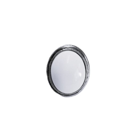 Bague cabochon blanc