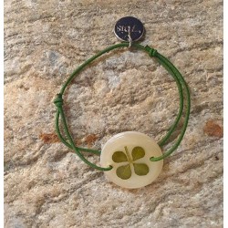 Bracelet trèfle porte...