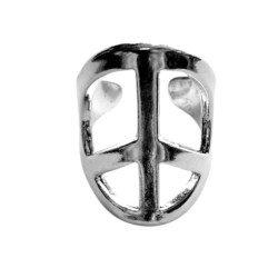 Bague métal argenté –...