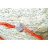 Collier ruban de satin avec pendentif carré
