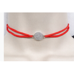 Collier ruban de satin...
