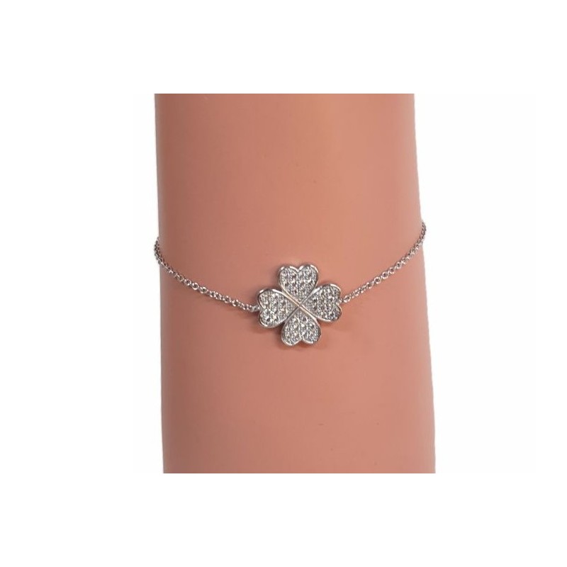 Bracelet Trèfle porte-bonheur – Argent 925