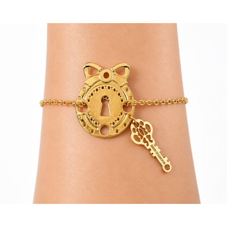 Bracelet Cadenas et clé dorés - Brin d’Amour