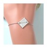 Bracelet Petit Beurre argenté – Brin d’Amour