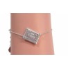 Bracelet Petit Beurre argenté – Brin d’Amour