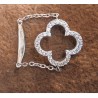 Bague Chaînette Trèfle en Argent 925
