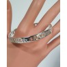 Bracelet jonc ajouré « LA VIE C’EST DU BONHEUR » - FY Faucogney