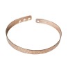 Bracelet jonc réglable martelé – L’Avare by Olivier Lafond