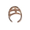 Bague métal doré – symbole Peace and Love - FY Faucogney