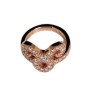 BAGUE KMO « TAURUS » EN ARGENT 925 ROSE ET POUSSIÈRE DE DIAMANT