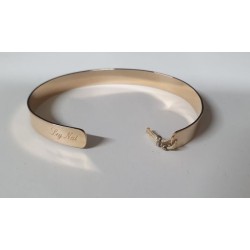 Bracelet jonc "3 cœurs" - Bijoux Ley Nat