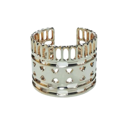 Bague jonc en métal argenté...