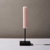 2 Bougies TOCHI rose support noir