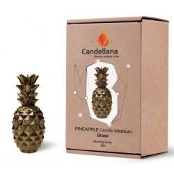 Bougie ananas brass Candellana