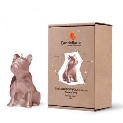 Bougie Bulldog Origami Rose Gold Candellana