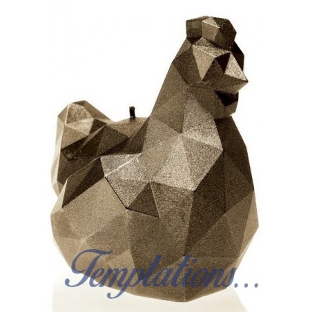 Bougie Poule origami Brass Candellana