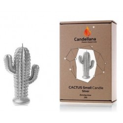 Bougie cactus silver Candellana