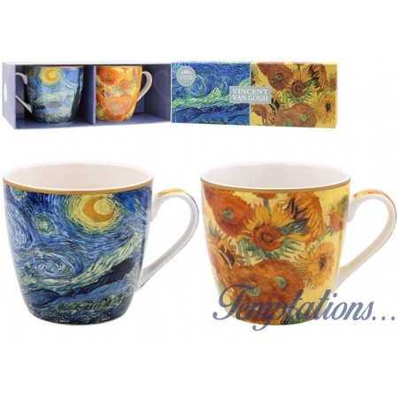 Set de 2 mugs déjeuner Vincent Van Gogh