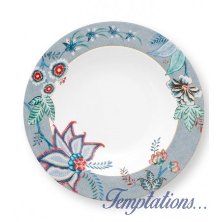 Assiette creuse -Flower Festival - bleu clair -Pip Studio