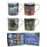 Set 4 mugs en porcelaine Claude Monet de 300ml