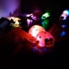 Guirlande de 5 araignées 10 LED colorées d'Halloween