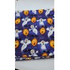 Coupon de tissu halloween avec fantômes