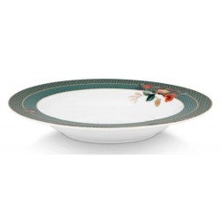 ASSIETTE CREUSE WINTER WONDERLAND - VERT - 21,5CM-PIP STUDIO