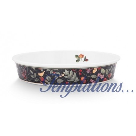 PLAT DE CUISSON ROND WINTER WONDERLAND - BLEU FONCÉ - PIP STUDIO