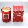 Bougie parfumée Ambre et Lis Home Aroma rouge