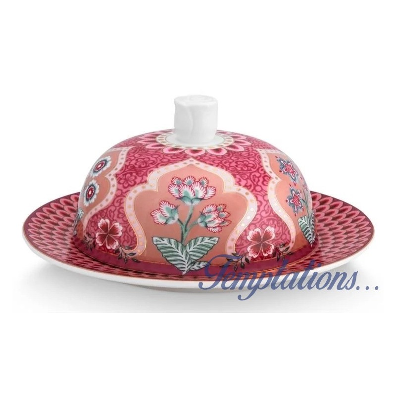 Beurrier rond Dark Pink collection Flower Festival Pip Studio