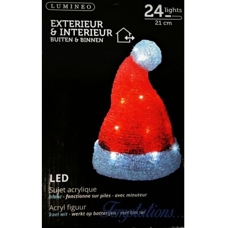 Bonnet de noël 24 LED