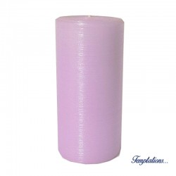 Bougie pilier soie 15 cm Lilas