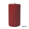 Bougie pilier Velours Chic 12,5 cm Rouge - Bougie La Française