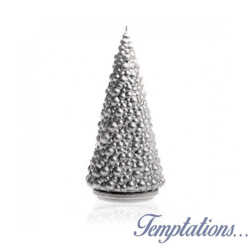 Bougie Sapin Noël Argent- Candellana