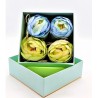 Coffret vert 4 baby boules à parfumer – Atelier Catherine Masson