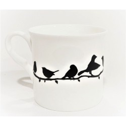 Mug silhouettes d’oiseaux -