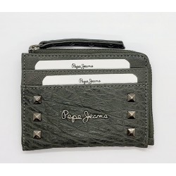 Porte-cartes taupe Alessia Pepe Jeans