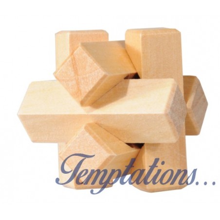 Mini Puzzle 3D en bois « Noeud»