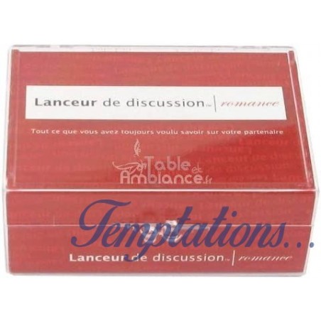 Jeu lanceur de discussion Romance