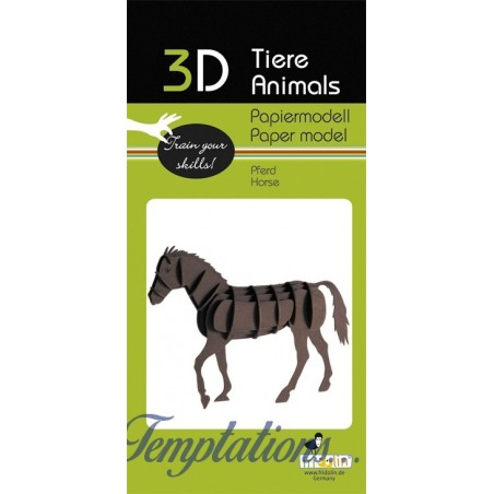 Maquette 3D en papier – Cheval